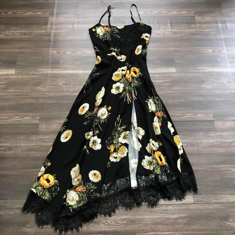 Brand new uo marni lace trim midi dress